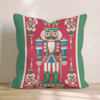 Regal Nutcracker Sentry Throw Pillow - Hillcroft Home