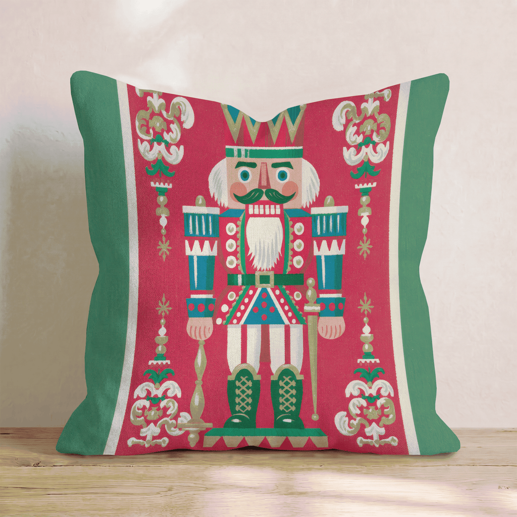 Regal Nutcracker Sentry Throw Pillow - Hillcroft Home