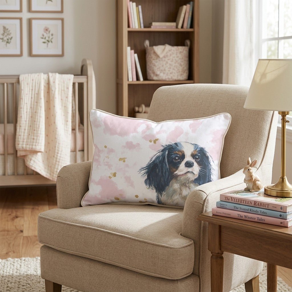 Regal Spaniel Throw Pillow - Hillcroft Home