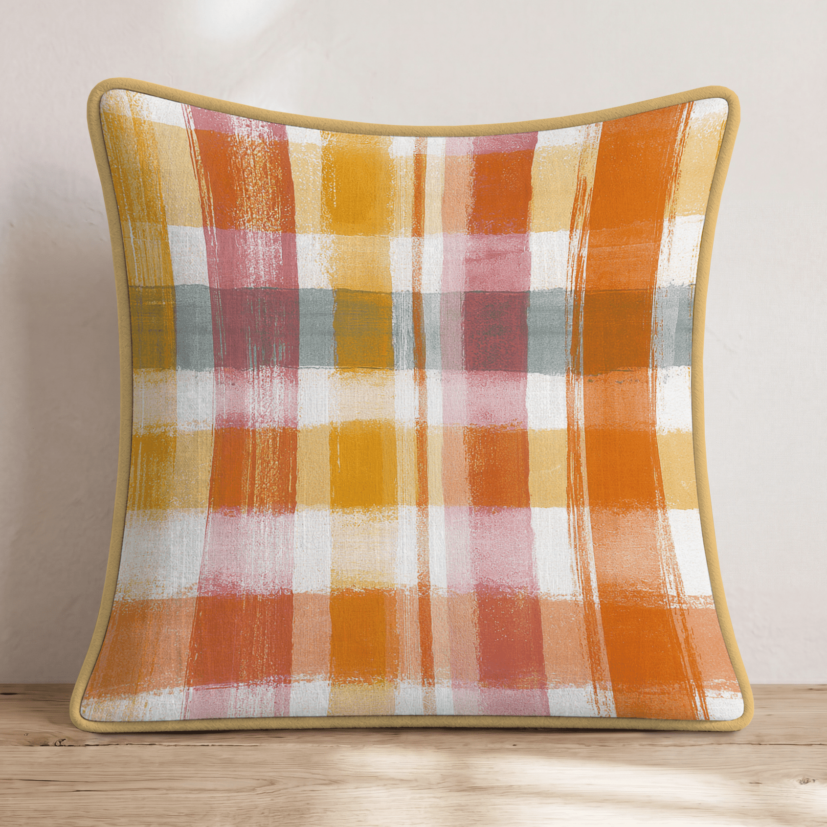 Regatta Plaid Throw Pillow - Hillcroft Home