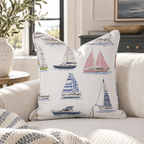 Regatta Scatter Throw Pillow throw pillow - Hillcroft Home