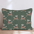 Reindeer Games Throw Pillow throw pillow - Hillcroft Home