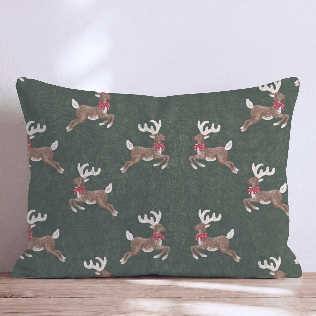Reindeer Games Throw Pillow throw pillow - Hillcroft Home