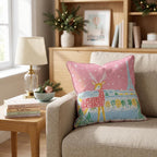 Reindeer In Paris Throw Pillow throw pillow - Hillcroft Home