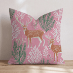 Reindeer In the Wild Throw Pillow - Hillcroft Home