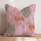 Reindeer In the Wild Throw Pillow - Hillcroft Home