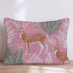 Reindeer In the Wild Throw Pillow - Hillcroft Home