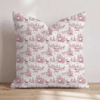 Reindeer Toile Throw Pillow throw pillow - Hillcroft Home