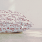 Reindeer Toile Throw Pillow throw pillow - Hillcroft Home
