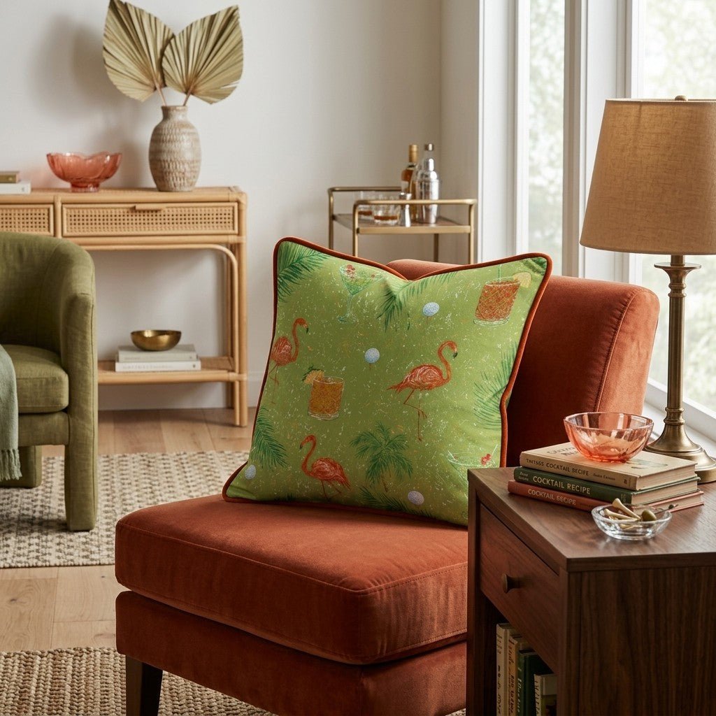 Resort Golf Round Throw Pillow - Hillcroft Home