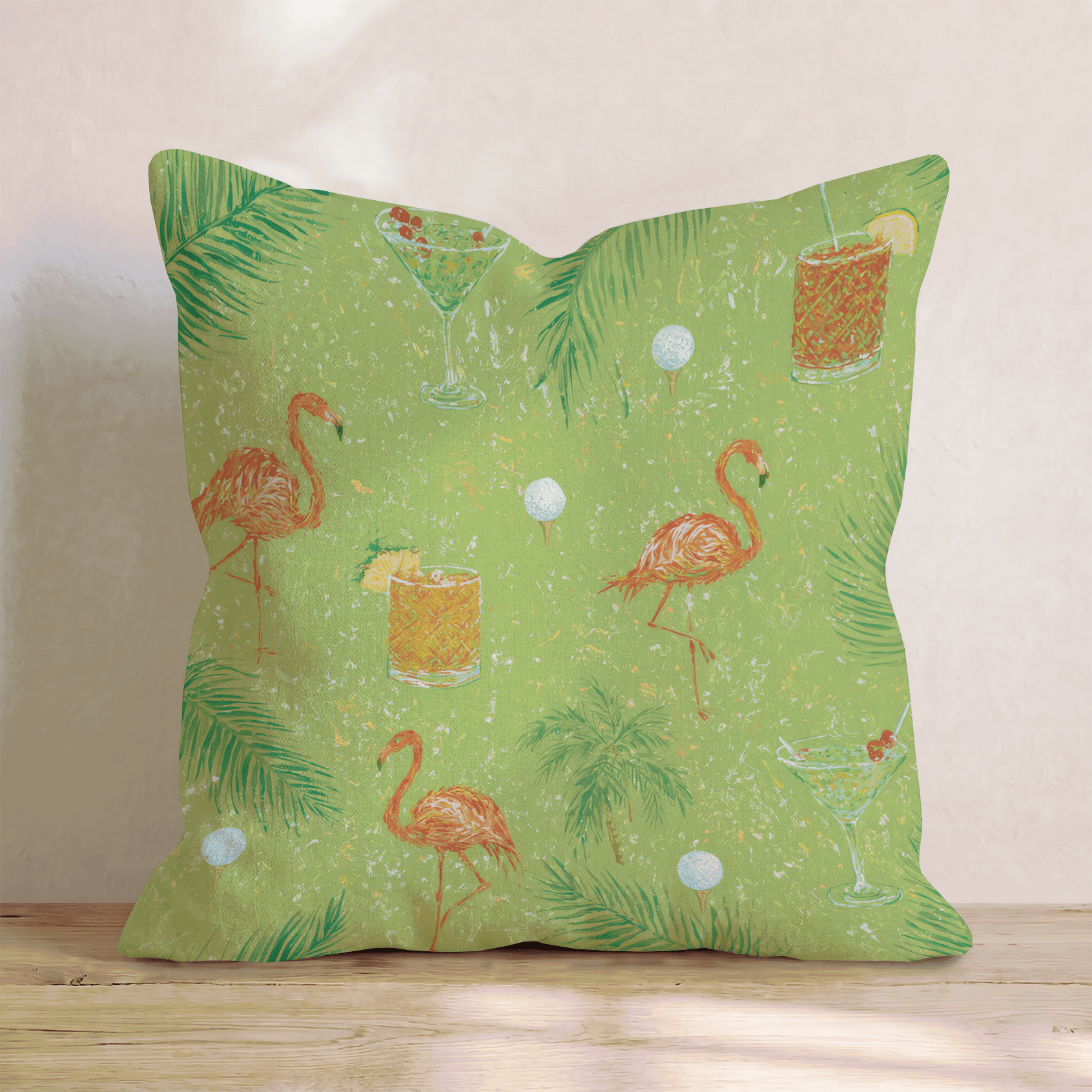 Resort Golf Round Throw Pillow - Hillcroft Home