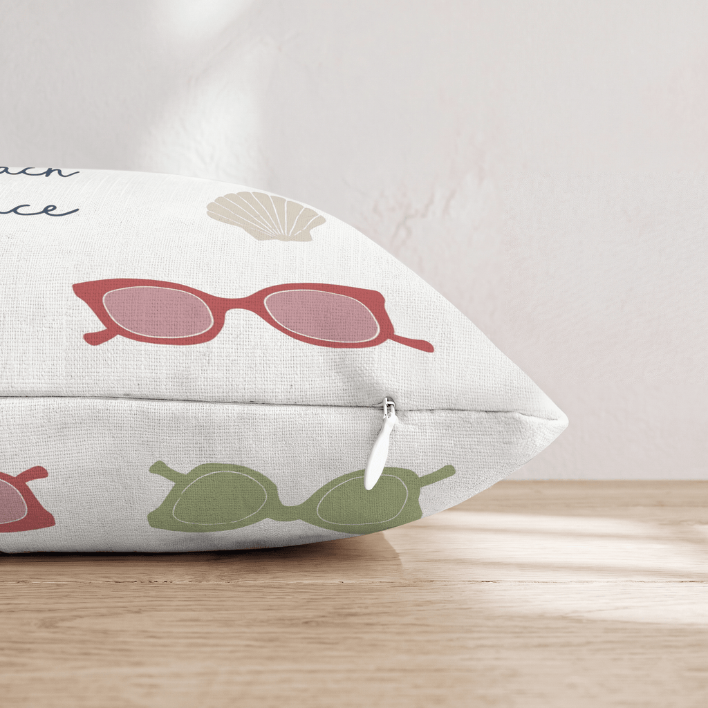 Resting Beach Face Throw Pillow - Hillcroft Home