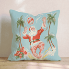 Retro Beach Serve Throw Pillow - Hillcroft Home