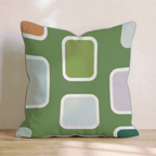Retro Block Party Throw Pillow - Hillcroft Home
