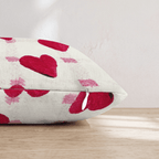 Retro Hearts Throw Pillow - Hillcroft Home
