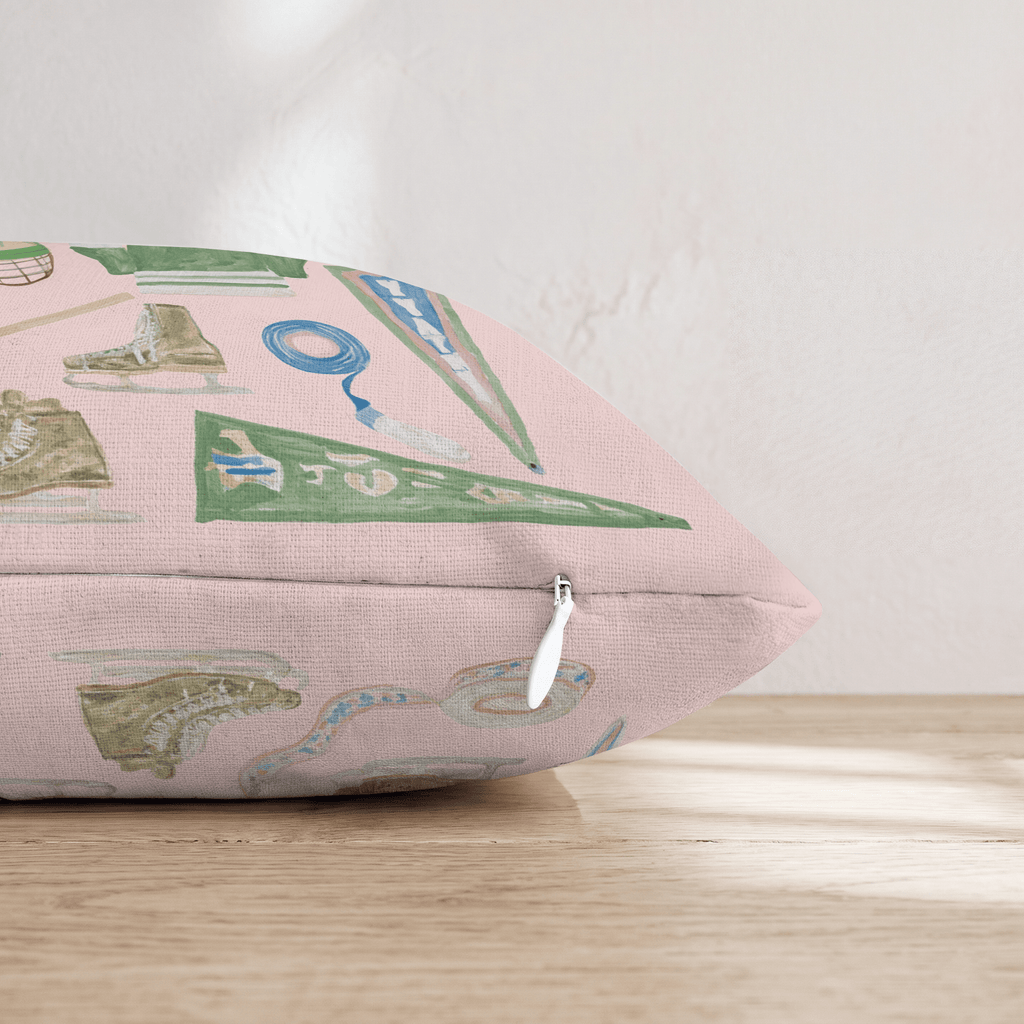 Retro Hockey Throw Pillow - Hillcroft Home