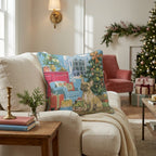 Retro Parlor French Bulldog Throw Pillow - Hillcroft Home