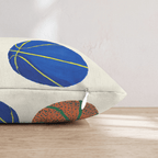 Retro Roundball Throw Pillow - Hillcroft Home