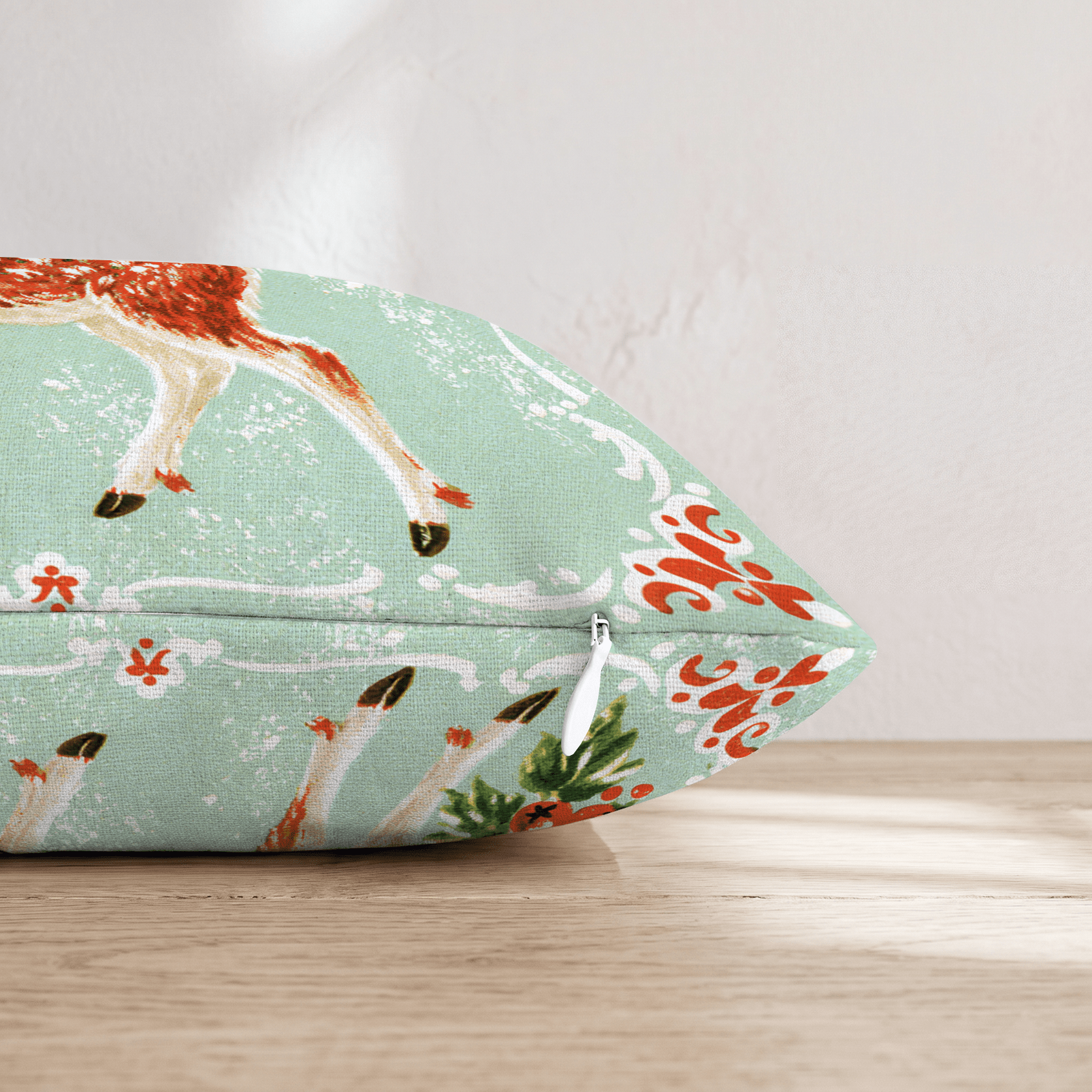 Retro Spotted Fawn Throw Pillow - Hillcroft Home
