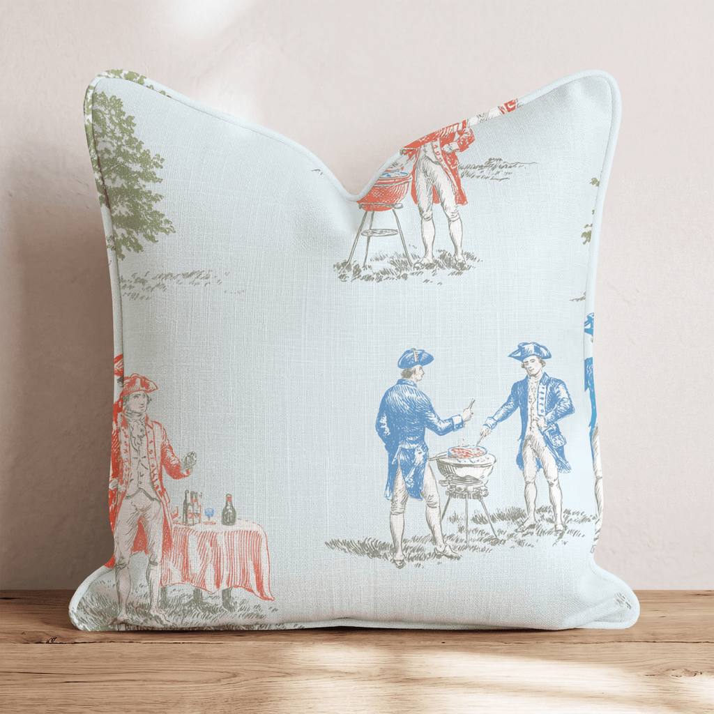 Revolutionary Barbeque Throw Pillow - Hillcroft Home