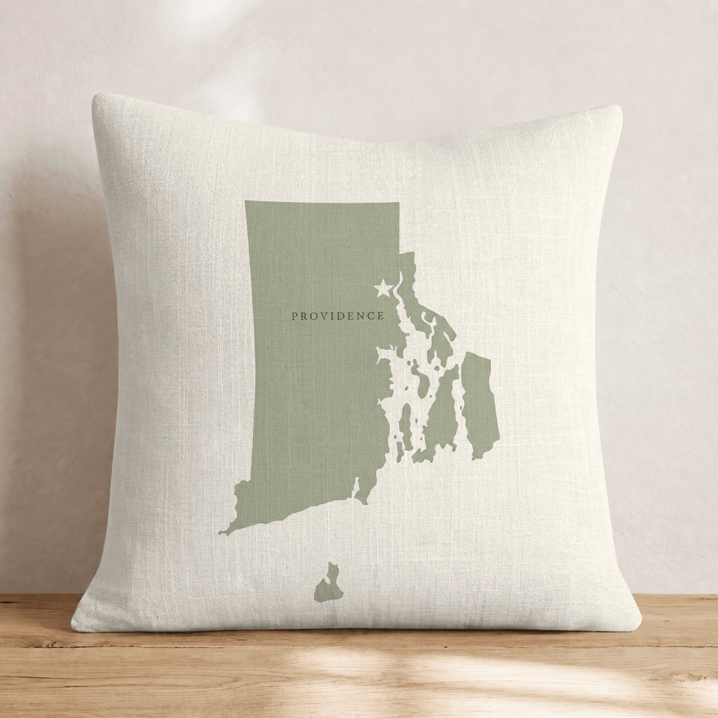 Rhode Island State Capital Throw Pillow - Hillcroft Home