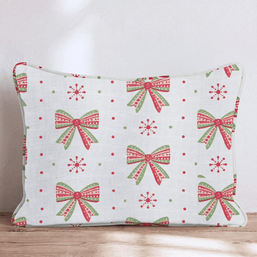 Ribbon Frost Throw Pillow throw pillow - Hillcroft Home