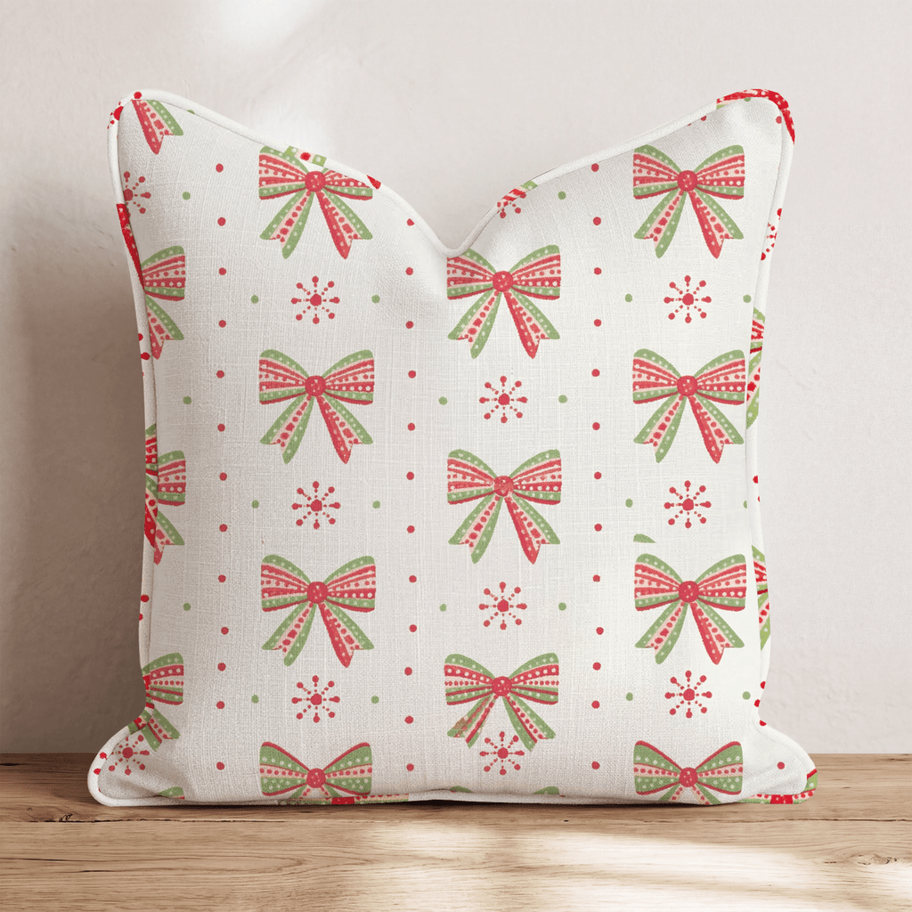 Ribbon Frost Throw Pillow throw pillow - Hillcroft Home