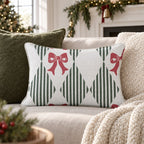 Ribbon Harlequin Throw Pillow throw pillow - Hillcroft Home