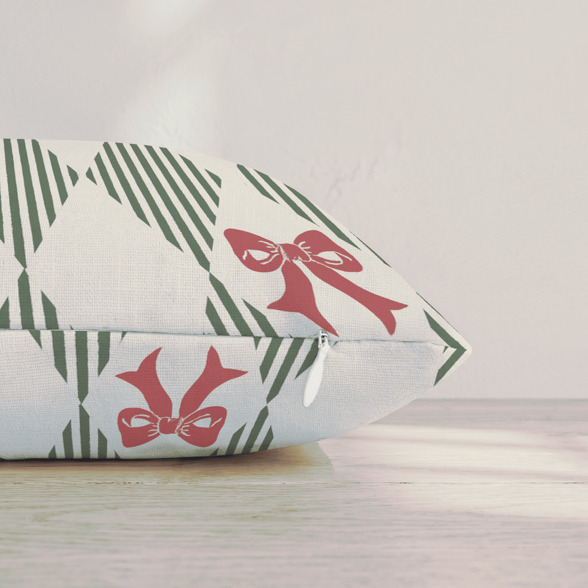 Ribbon Harlequin Throw Pillow throw pillow - Hillcroft Home