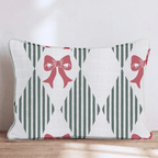 Ribbon Harlequin Throw Pillow throw pillow - Hillcroft Home