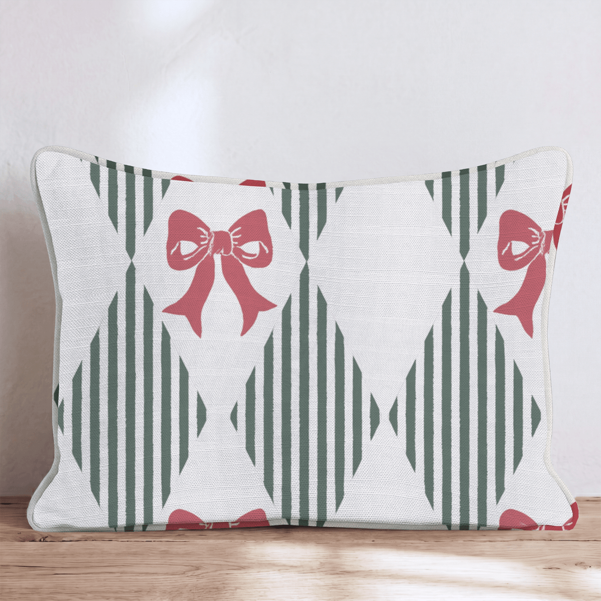 Ribbon Harlequin Throw Pillow throw pillow - Hillcroft Home