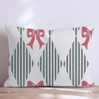 Ribbon Harlequin Throw Pillow throw pillow - Hillcroft Home