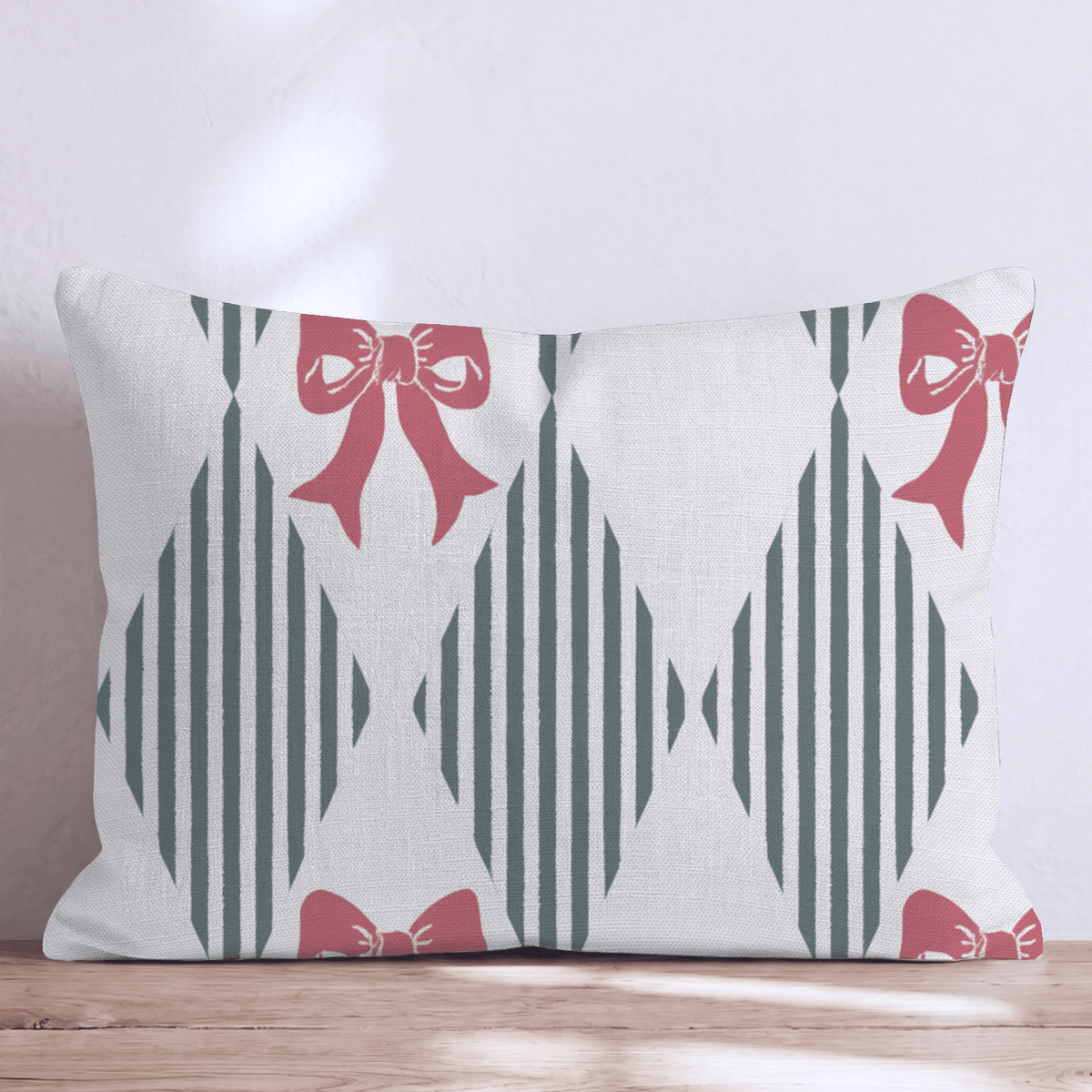Ribbon Harlequin Throw Pillow throw pillow - Hillcroft Home
