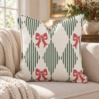Ribbon Harlequin Throw Pillow throw pillow - Hillcroft Home
