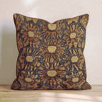 Rich Tortoise Shell Throw Pillow - Hillcroft Home