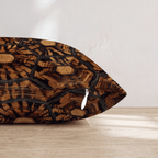 Rich Tortoise Shell Throw Pillow - Hillcroft Home
