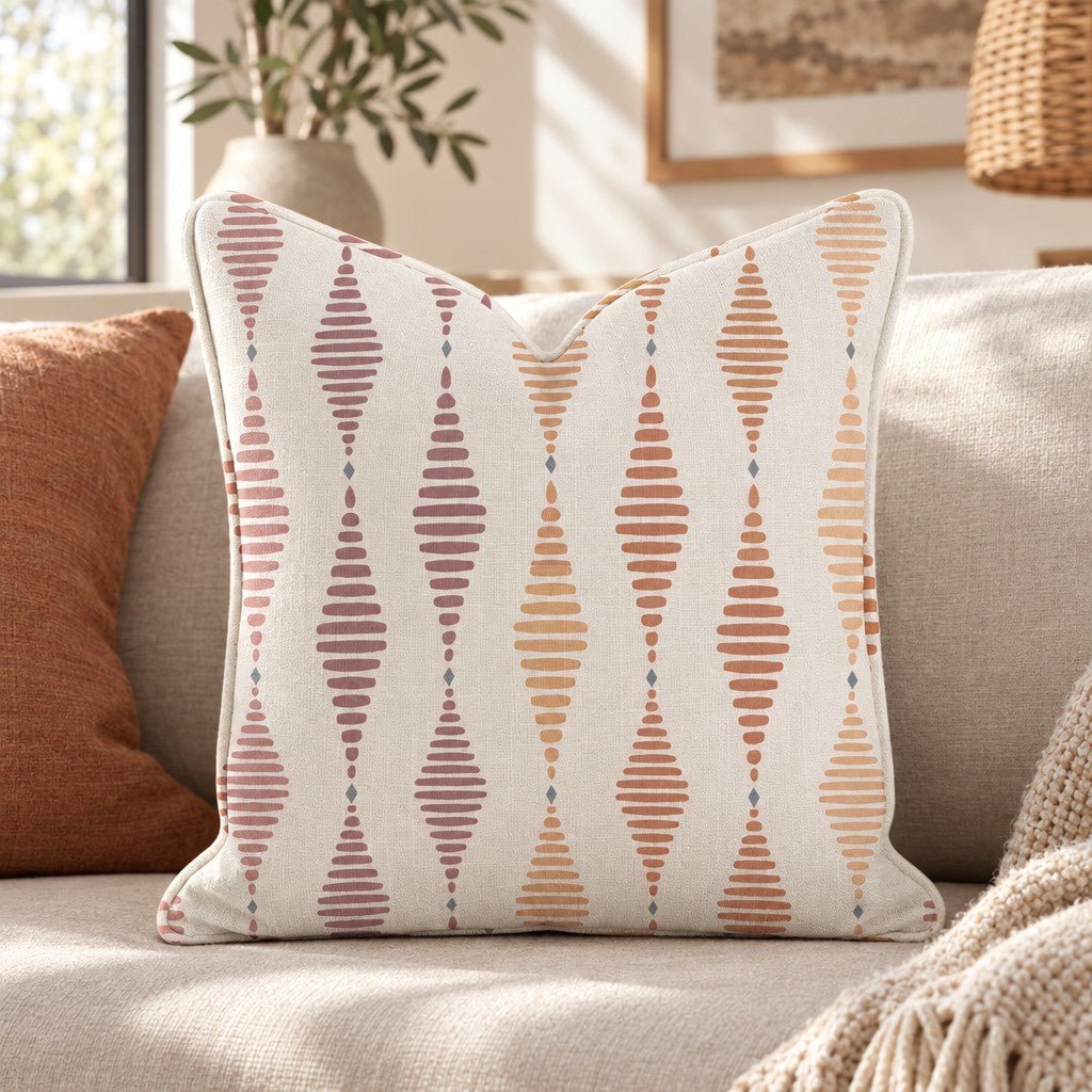 Ridgeline Cranberry Throw Pillow throw pillow - Hillcroft Home