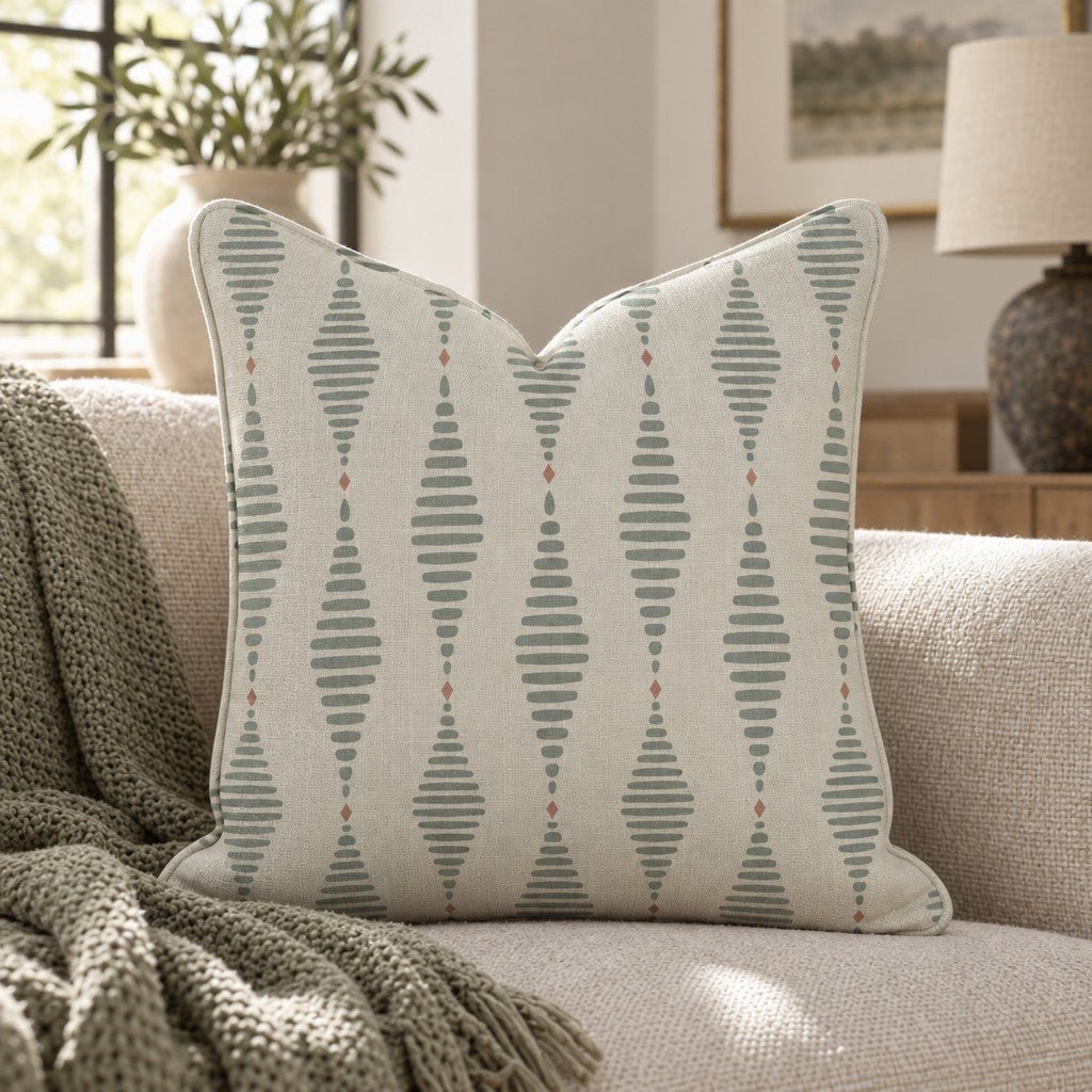 Ridgeline Sage Throw Pillow throw pillow - Hillcroft Home