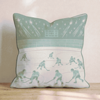 Rinkside Scene Throw Pillow - Hillcroft Home