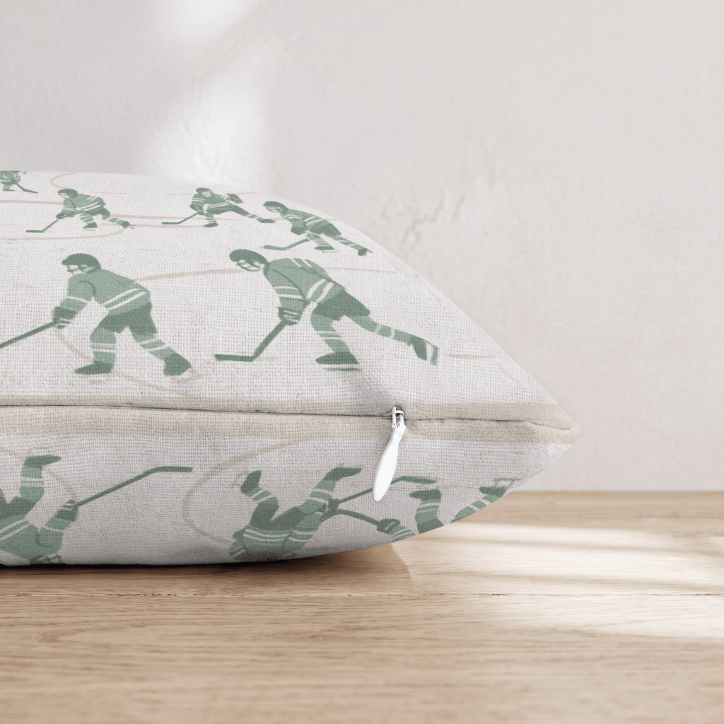 Rinkside Scene Throw Pillow - Hillcroft Home