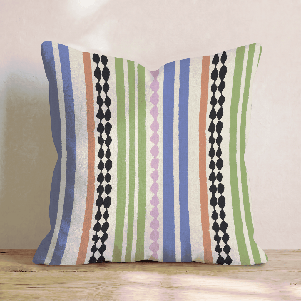 Ripple Cream Throw Pillow - Hillcroft Home