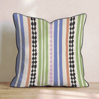 Ripple Cream Throw Pillow - Hillcroft Home