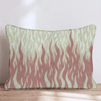 Rippling Flame Stripe Throw Pillow - Hillcroft Home