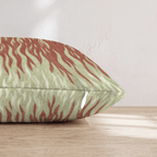 Rippling Flame Stripe Throw Pillow - Hillcroft Home