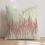 Rippling Flame Stripe Throw Pillow - Hillcroft Home