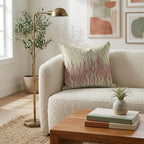 Rippling Flame Stripe Throw Pillow - Hillcroft Home