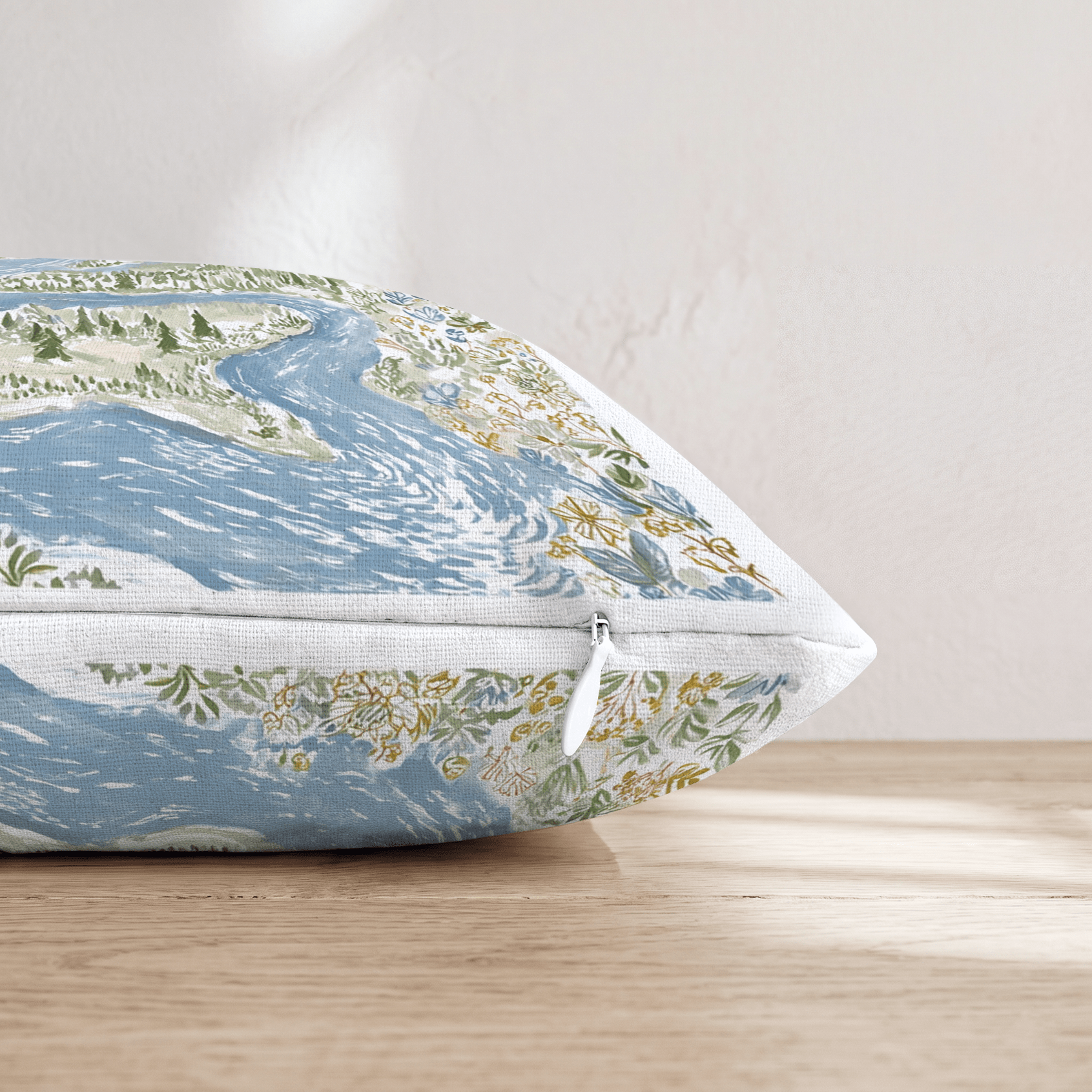 River Landscape Throw Pillow - Hillcroft Home