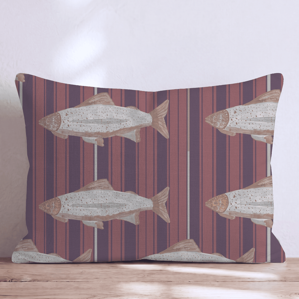 River & Reed Maroon Throw Pillow throw pillow - Hillcroft Home
