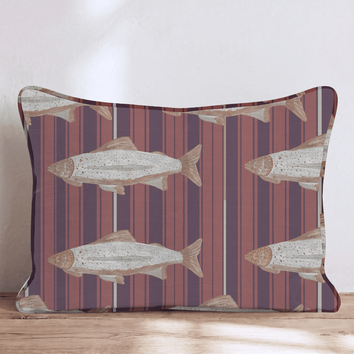 River & Reed Maroon Throw Pillow throw pillow - Hillcroft Home