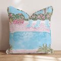 Riviera Pool Day Throw Pillow - Hillcroft Home